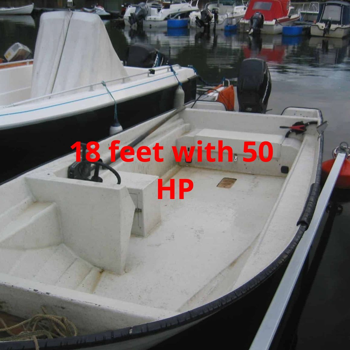  18 fot Hansvik fisk med 50 HK motor.
